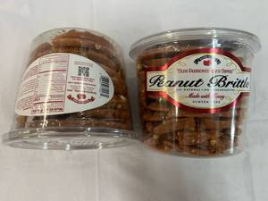 2x 38oz Tubs Olde-Fashoned Hand Dipped Peanut Brittle