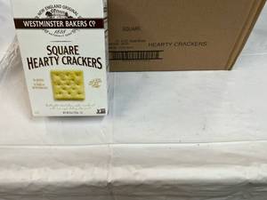 12x 6oz Boxes Square Hearty Crackers Best by 12212023