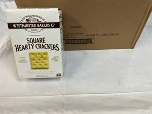 12x 6oz Boxes Square Hearty Crackers Best by 12212023