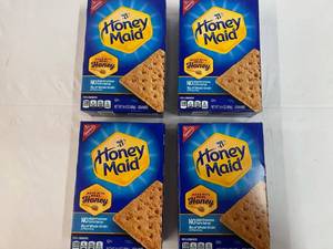 4x 14.4oz Boxes Honey Maid Graham Crackers