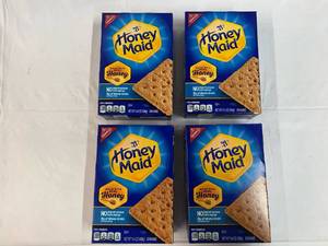 4x 14.4oz Boxes Honey Maid Graham Crackers