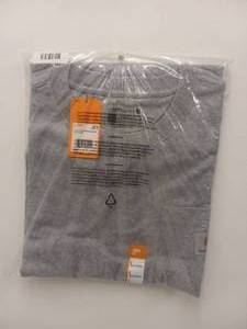 lot 3 image: NEW CARHARTT MENS LOOSE FIT SHORT SLEEVE SHIRT LARGE GRAY