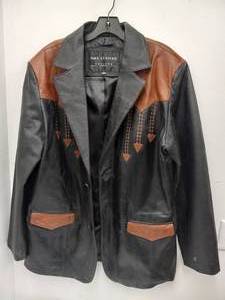 lot 21 image: NIKO LEATHER JACKET LARGE