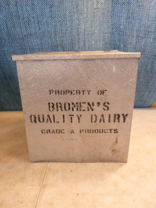 Vintage Insulated Metal Dairy Milk Box
