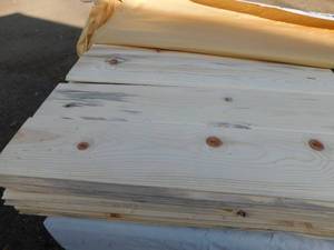 1 x 8 Ponderosa Pine #3 Tongue & Groove Reversible Edge V FaceSquare Back - 442 Linear Feet