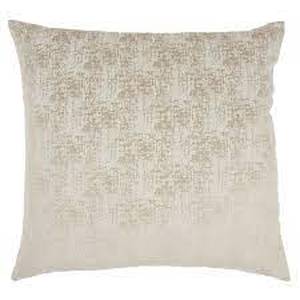 lot 14 image: Life Styles Erased Velvet Throw Pillow - Mina Victory-Beige-22x22