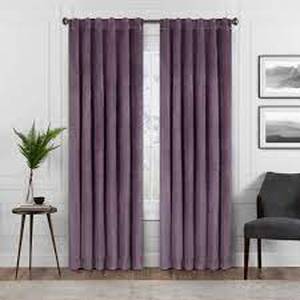 lot 70 image: Harper Velvet Absolute Zero Blackout Window Panel - Eclipse-84x50-Purple