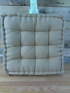 lot 36 image: Oversized Boucle Floor Square Throw Pillow - Threshold-Beige