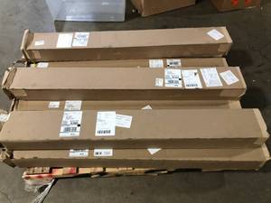 8 Boxes of Pergo Defense Classic Deco Oak 14 mm T x 5.2 in. W Waterproof Laminate Wood Flooring (13.7 sqftcase) Customer Returns See Pictures