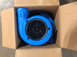 B-Air 14 HP Air Mover Blower Fan for Water Damage Restoration Carpet Dryer Floor Home and Plumbing Use in Blue Customer Returns See Pictures
