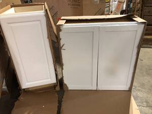 Lot of Assorted Kitchen Cabinet Various Models Sizes and Conditions  Customer Returns See Pictures
