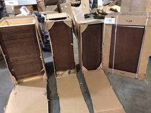 Lot of Assorted Kitchen Cabinet  Various Sizes Models and Conditions Customer Returns See Pictures
