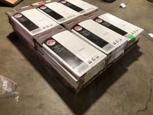 29 Boxes of TrafficMaster Light Grey Travertine 4 MIL x 12 in. W x 24 in. L Peel and Stick Water Resistant Vinyl Tile Flooring (20 sqftcase) Customer Returns See Pictures