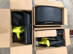 Lot of 3 RYOBI 40V Vac Attack Cordless Battery Leaf VacuumMulcher (Tool Only)  Customer Returns See Pictures