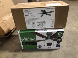 Lot of Assorted Ceiling Lighting Fans Various Models and Conditions  Customer Returns See Pictures