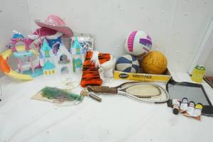 lot 24 image: Kids Lot, Balls, Rackets, and more