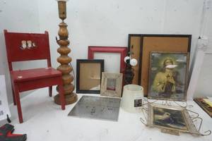 lot 33 image: Home Decor Jesus Pictures, Child Seat and more