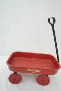 lot 49 image: Vintage Happi Time Little Red Wagon