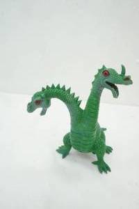 lot 50 image: Plastic 2 head dinosaur