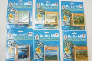 lot 70 image: 6-Variety of Keychains 60 Piece Puzzles