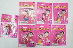 lot 74 image: Variety of Betty Boop Keychains