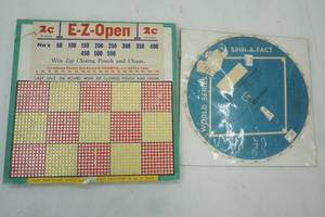 lot 83 image: Vintage Baseball Collectables World Series Spin & Fact
