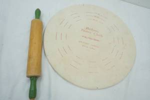 lot 221 image: Rolling Pin & Pastry Cloth