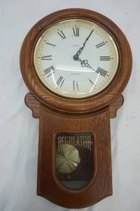 lot 234 image: Wooden Battery Hanging Clock