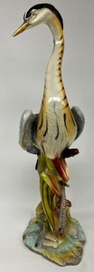 lot 40 image: Vintage MARWAL Chalkware Egret Huron Bird