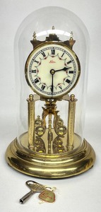 lot 43 image: Vintage KERN AND SOHN Anniversary Clock with Key