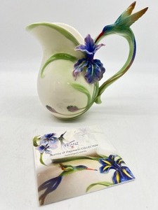 lot 98 image: FRANZ Hummingbird and Iris Pitcher