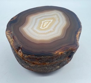 lot 111 image: Polished AGATE Geode Stones - 4-29 UPDATED OTHER HALF WAS JUST FOUND