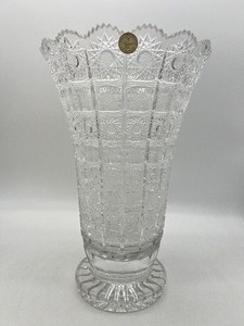 lot 217 image: Large Bohemia Crystal Czech Republic Vase - 14