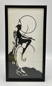 lot 240 image: Artisan CYNTHIA BINYON Framed Pixie Silhouette