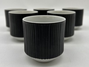 lot 243 image: OMC OTAGIRI Black Cups - QTY 6