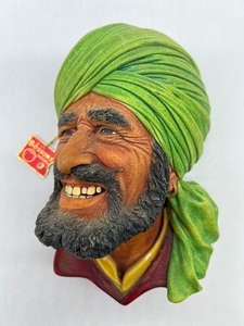 lot 247 image: Vintage BOSSONS Punjabi Head Hanging Dimensional Decor #17