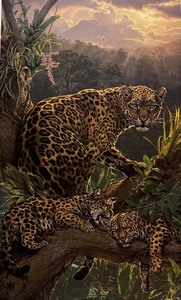 lot 265 image: LEE KROMSCHROEDER The Family Tree - Limited Edition Jaguars Print 526950