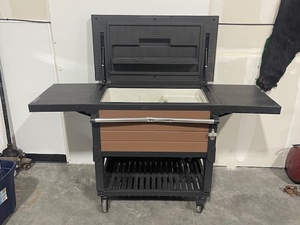 Keter Outdoor Rolling Beverage Cooler Cart