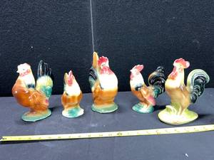 lot 1572 image: ROYAL COPLEY CHICKENS CERAMIC