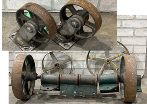 lot 425 image: Industrial Warehouse Cart Wheels