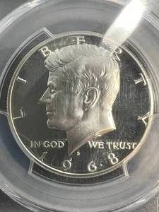 1968-S US PROOF KENNEDY HALF DOLLAR PCGS PR67DCAM