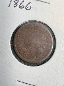 1866 US INDIAN HEAD CENT