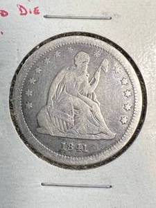 1841-O US SEATED LIBERTY QUARTER