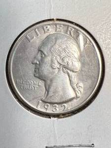 1932 US WASHINGTON QUARTER BU