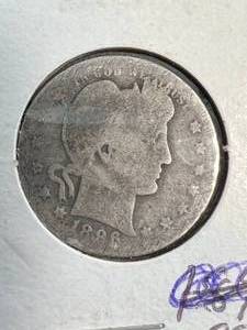 1896-O US BARBER QUARTER