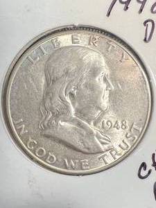 1948-D US FRANKLIN HALF DOLLAR BU
