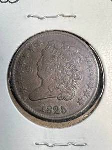 1825 US CLASSIC HEAD HALF CENT VF
