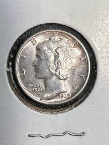 1939 US MERCURY DIME