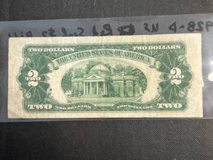 1928-D US RED SEAL $2 BILL