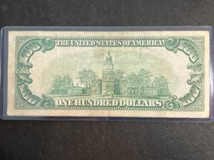 1928-A  US $100 REDEEMABLE IN GOLD DEMAND NOTE
